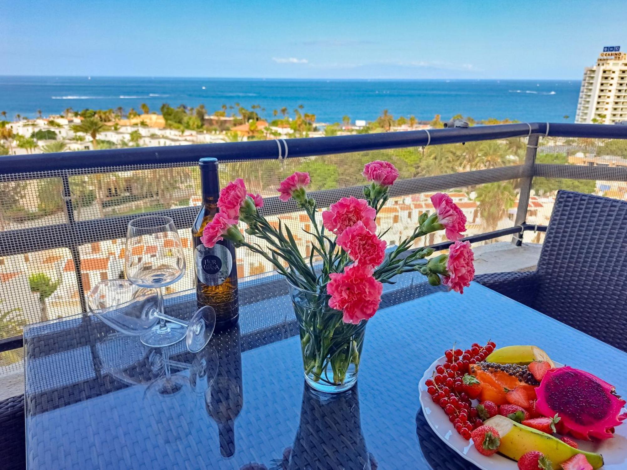 Cozy Ocean And La Gomera View Appartment Playa de las Américas Buitenkant foto